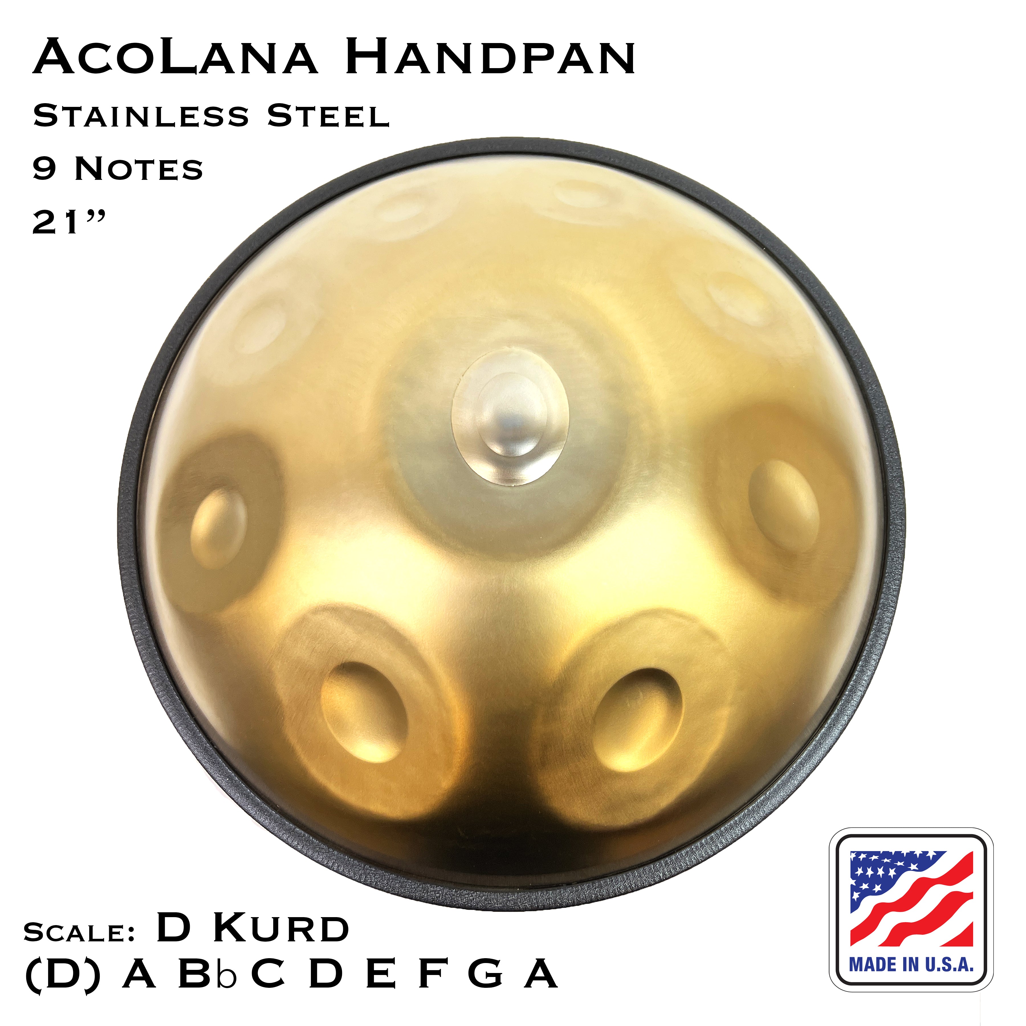 AcoLana Handpan – D Kurd 9